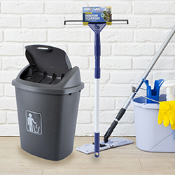 Mops, Dustpans, Brooms & Squeegees